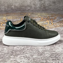 Hakki Renk Beyaz Tabanlı Fermuar Detaylı Spor Ayakkabı Günlük Sneaker Ortopedik Tabanlı Meq3