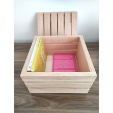 Limon Dekor Masif El Yapımı Kapaklı Ahşap Sandık Dekoratif ve Çok Amaçlı Kasa Organizer