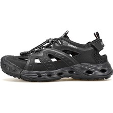 Humtto HM650221A Outdoor Plaj Erkek Siyah Spor Sandalet Ayakkabı