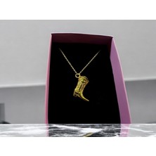 925 Ayar Gümüş Çizme Kolye