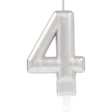 Nessiworld 4 Rakam Mum Gümüş Renk