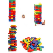Nessiworld Playwood Renkli Ahşap Denge Oyunu 54 Parça