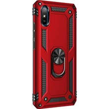 Piyasa Sepeti Xiaomi Redmi 9A Yüzüklü Tank Kılıf Bordo