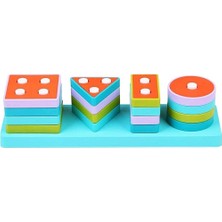 Nessiworld ​​​​​​​lc Ahşap Geometrik Şekiller Bul-Tak