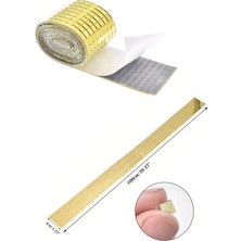 ForWhat Büro Ev Dekoru İçin 4 cmX1 mt Golden Mozaik Taş Aynalı Süsleme Bandı