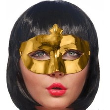 ENG Nessiworld Altın Renk Kostüm Partisi Ekstra Parlak Balo Maskesi 15 x 10  cm