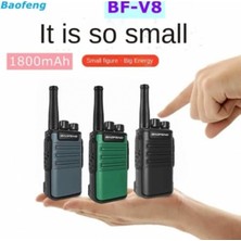 Tekli Baofeng Bf-V8 Mini Kolay Taşıma Kafe Cafe Restorant Av Gezi Inşaat Kule Vinç Konvoy Telsizi