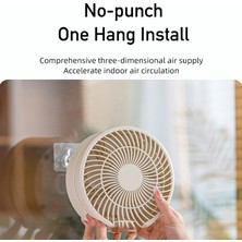 Zunhai 4000MAH Döner Kafalı Duvara Monte Fan (Yurt Dışından)
