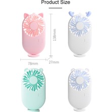 3 Hız Kontrollü Taşınabilir Mini USB Şarjlı Cep Fanı (Yurt Dışından)
