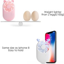 3 Hız Kontrollü Taşınabilir Mini USB Şarjlı Cep Fanı (Yurt Dışından)
