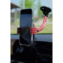 Kırmızı Cama Telefon Tutucu