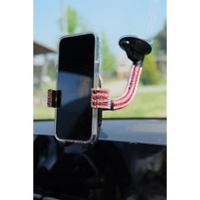 Fuşya Cama Telefon Tutucu