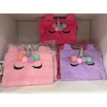 Dolphin PC 1840 Unicorn Peluş Kalem Çantası Mor. Toz pembe ve koyu pembe renklerimiz de mevcuttur.
