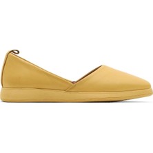 Bueno Shoes Sarı Deri Kadın Düz Babet 01WY1507 01WY1507