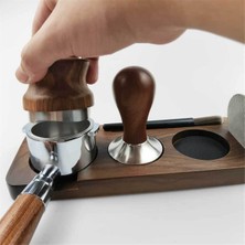 Skyeyyt 51 mm Ahşap Kahve Tamper Istasyonu Standı Kahve Portafiltre Tutucu,b (Yurt Dışından)