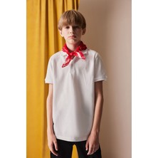 DeFacto Polo Yaka Basic Düz Pike Kısa Kollu Tişört Erkek Çocuk K1689A625SM