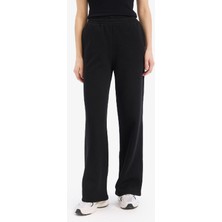 DeFacto Straight Fit Kalın Eşofman Altı Beli Lastikli Cepli Yüksek Bel Basic Düz B8571AX24WN