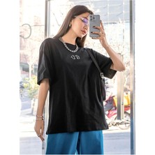 Woodroffe Minik 2 Penguen Baskılı Oversize T-Shirt Salaş Boyfirend