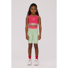 Beverly Hills Polo Club Kız Çocuk Pembe Crop Top