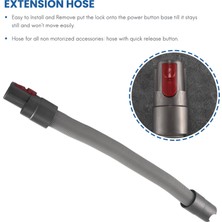 IgnisForge Uzatma Hortumu ve Tetik Kilidi - Esnek Anahtar Tutucu V15 V11 V10 V8 V7 Elektrikli Süpürge (Yurt Dışından)