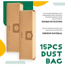 Treasured2 6.959-130.0 Filtre Torbaları Için 15 Adet Elektrikli Süpürge Torbası A2201 Wd3 Kağıt Islak ve Kuru Parçalar (Yurt Dışından)