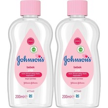 Johnsons Baby Bebek Yağı 200ML Nemlendirici (Pembe) (2 Li Set)