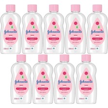 Johnsons Baby Bebek Yağı 200ML Nemlendirici (Pembe) (9 Lu Set)