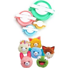 Nnstartshopping  Ponpon Makinası 4'lü Set Ponponmatik 4 Farklı Boy