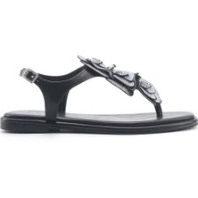 Nine West Orıel  5fx Siyah Kadın Düz Sandalet