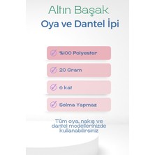 Nnstartshopping  Altınbaşak Oya ve Dantel Ipi 20 gr - Royaleks - No: Krem