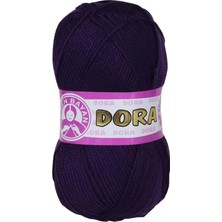 Nnstartshopping  1 Adet Dora El Örgü Ipi Yünü 100 gr 060 Koyu Mor