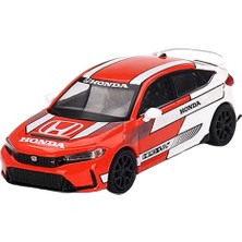 Nessiworld Mini Gt 1/64 Honda Civic Type R 2023 Pace Car Red