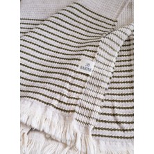 Barine Fall Koltuk Şalı Bej/yeşil 120 x 170
