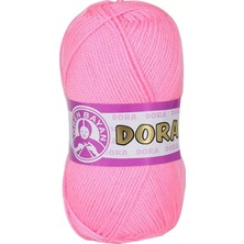 Nnstartshopping  1 Adet Dora El Örgü Ipi Yünü 100 gr 040 Şeker Pembe