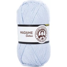 Nnstartshopping  1 Adet Madame Cotton El Örgü Ipi Yünü 100 gr 031 Bebe Mavisi