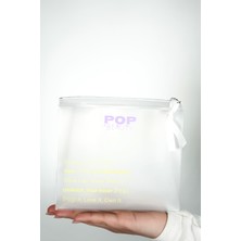 Pop Beauty Su Geçirmez Fermuarlı Şeffaf Makyaj ve Kozmetik Çantası