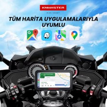Knmaster Motoplay 1000 – 6.25” Kablosuz Carplay & Android Auto Destekli Motosiklet Multimedya Ekranı