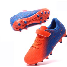 Mars Store1 Uzun Tırnaklı Çocuklar Aşınmaya Dayanıklı Kaymaz Eğitim Futbol Ayakkabıları, Turuncu (Yurt Dışından)