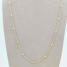 By Burak Gold Mini Top Detaylı Zincir Kolye – ZNC0455