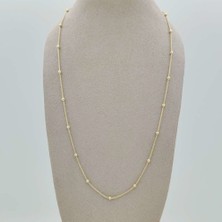 By Burak Gold Mini Top Detaylı Zincir Kolye – ZNC0455