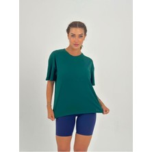 Baskısız Basıc Pamuklu Oversize T-Shirt