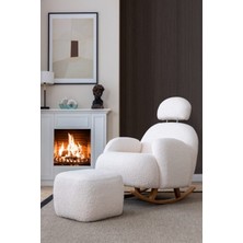 Luxe Home Luxehome Love Sallanır Berjer + Puf