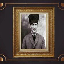 Özel Altın Seri Atatürk Tablo CV563