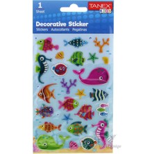 Tanex TNX-25048 Puffy Denız Hayvanları Stıcker