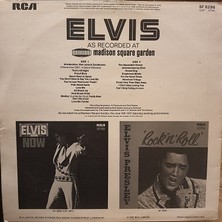 Elvis Presley – Elvis As Recorded At Madison Square Garden - Plak Lp