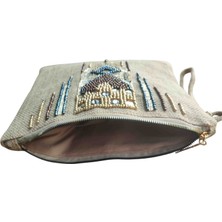Vertiginoso Boncuk Işlemeli Kadın Portföy Clutch El Çantası