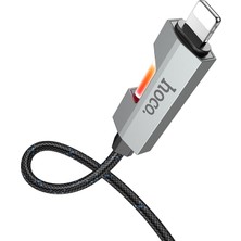 Hoco U123 Regent 27W Pd LED Işıklı Lightning To Type-C Hızlı Şarj Veri Kablosu