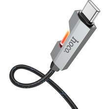 Hoco U123 Regent LED Işıklı Type-C To USB Hızlı Şarj Veri Kablosu