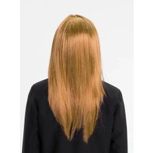 Nessiworld Altın Renk Düz Kesim Içi Astarlı Uzun Parti Peruğu Takma Saç