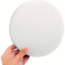El Işi Yapımı Için Strafor Köpük 10 Adet Yuvarlak Craft Malzeme Süsleme Köpüğü Çiçek ve Pasta Altlığı